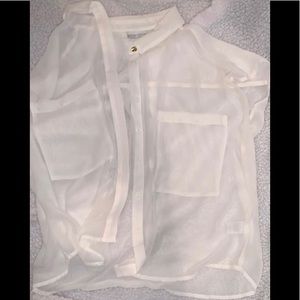 Sheer button up top